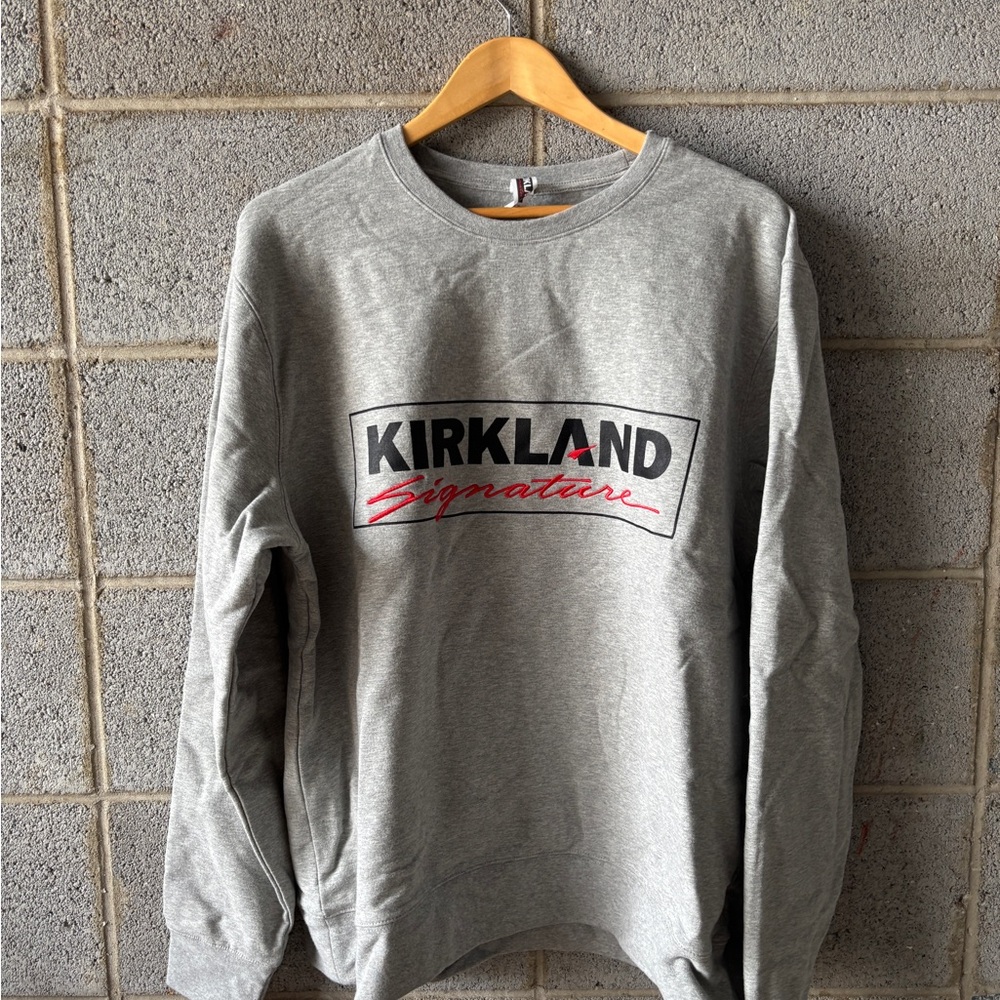 Kirkland Signature Gray Crewneck Sweatshirt